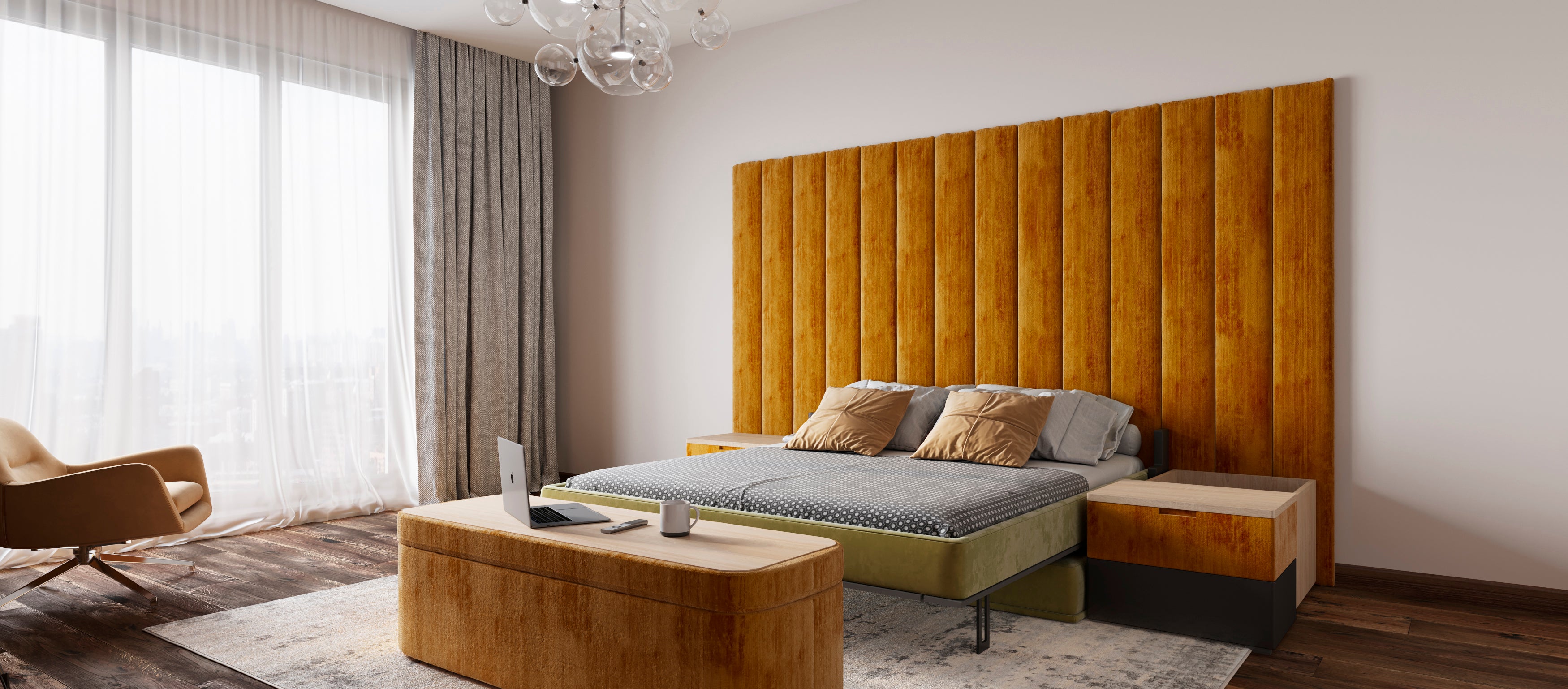 Transformer bed with AVANGARD sofa