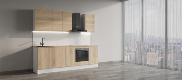 Kitchen Large Straight Transformer Kitchen
