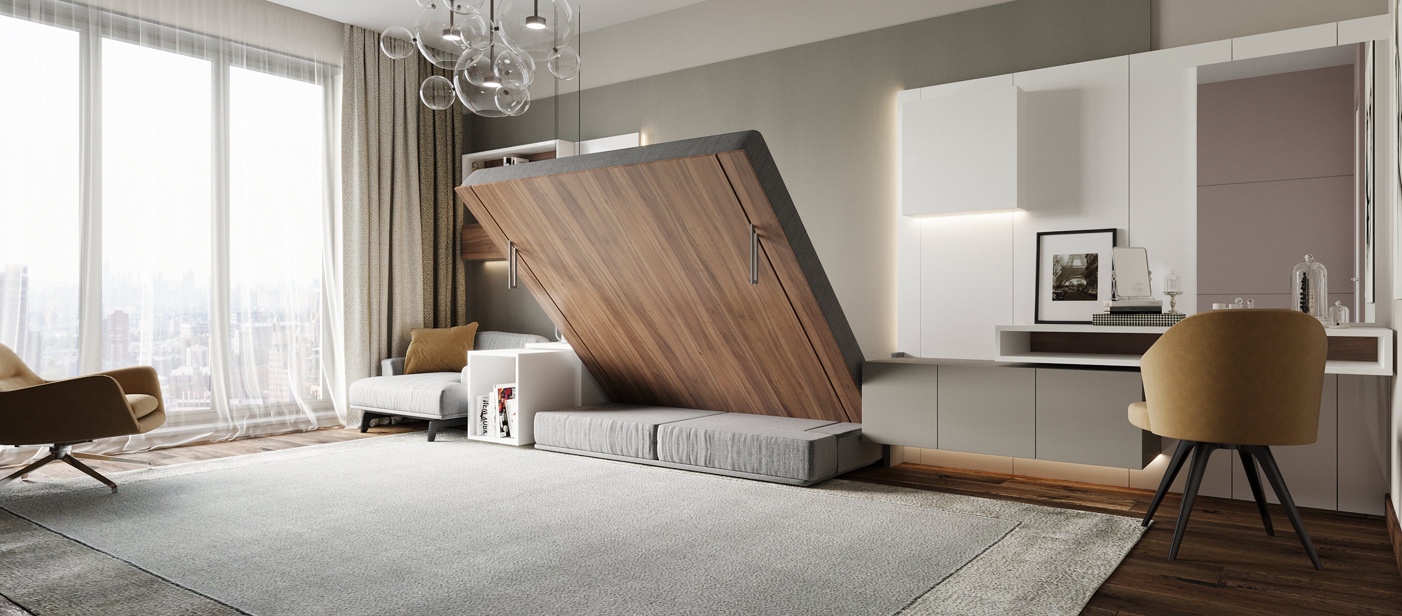 Convertible bed with sofa INTERIOR OPTION 1