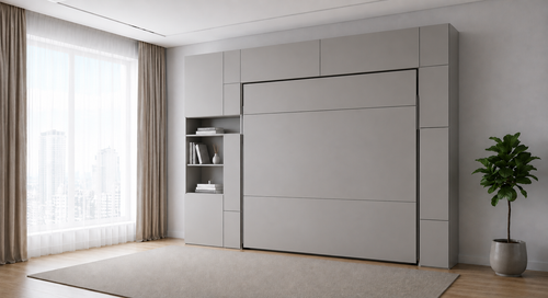 Cloakroom system closed three-section