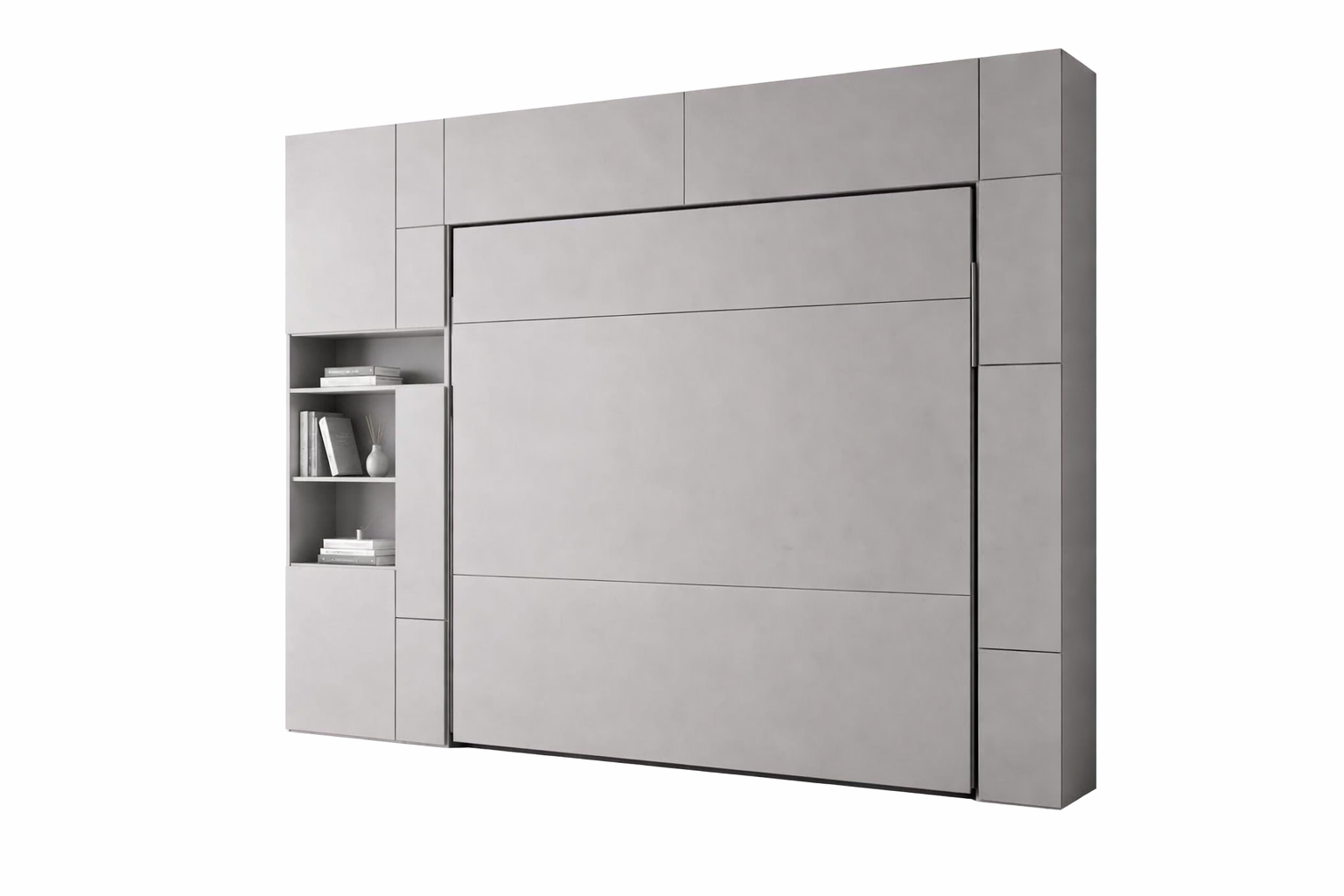 Cloakroom system closed three-section