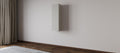 Closed hinged shelf with backlight