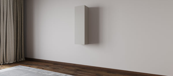 Closed hinged shelf with backlight