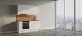 Kitchen small straight transformable kitchen