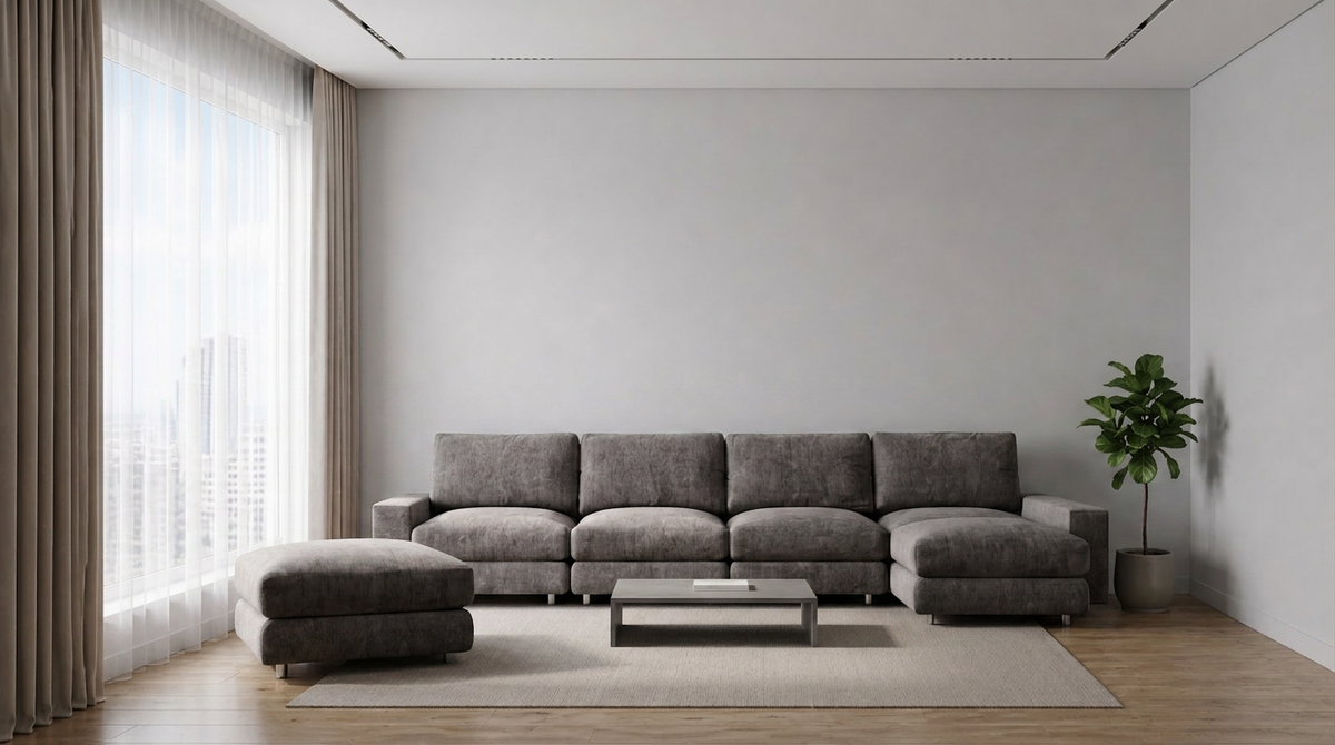 Sofa VIMLE 3-seater sofa without a bed beige
