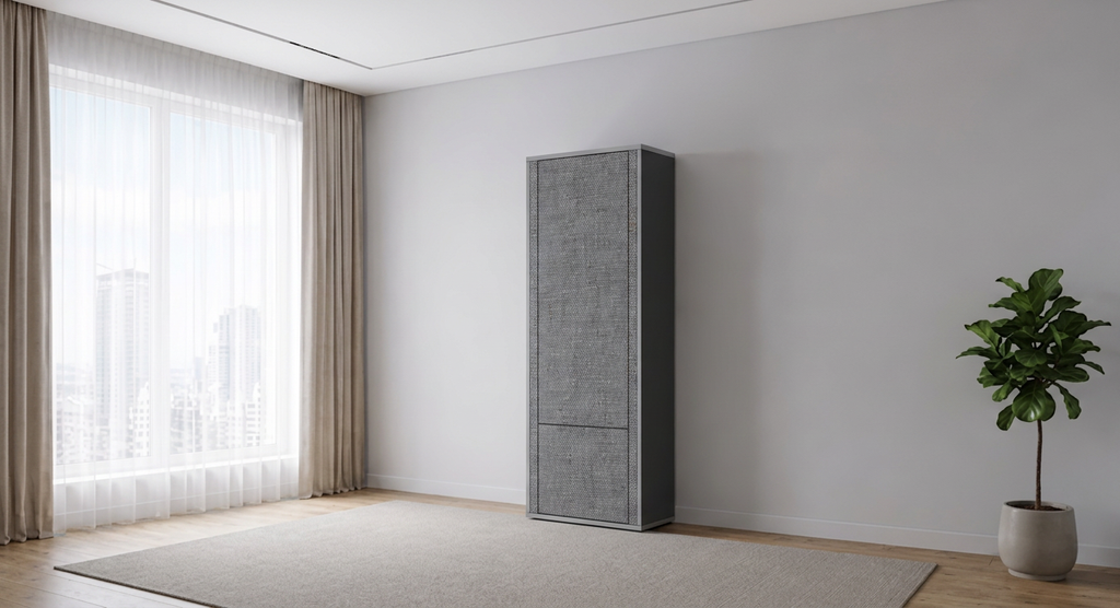 Cloakroom system is a closed five-section