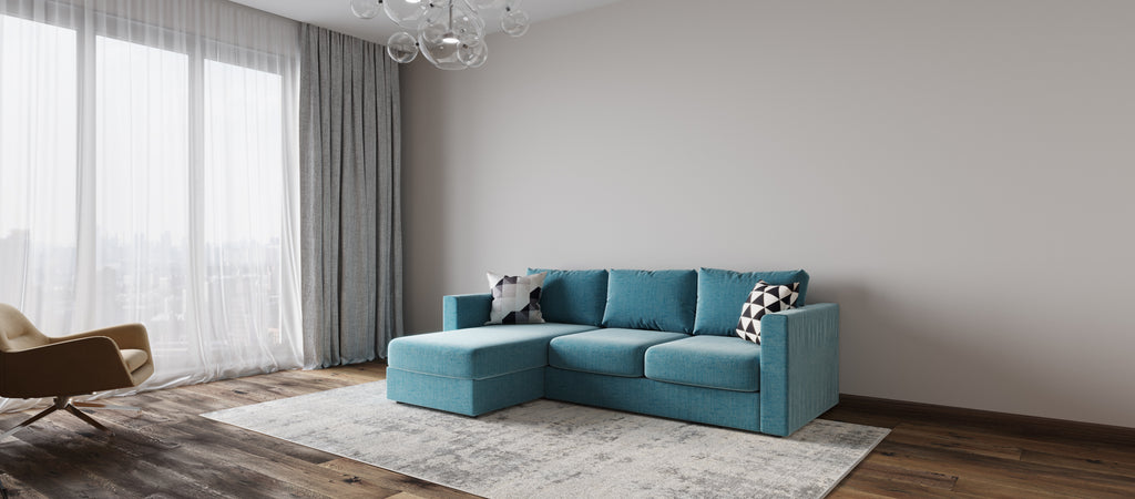 Sofa VIMLE 3-seater corner sofa without a berth, gray